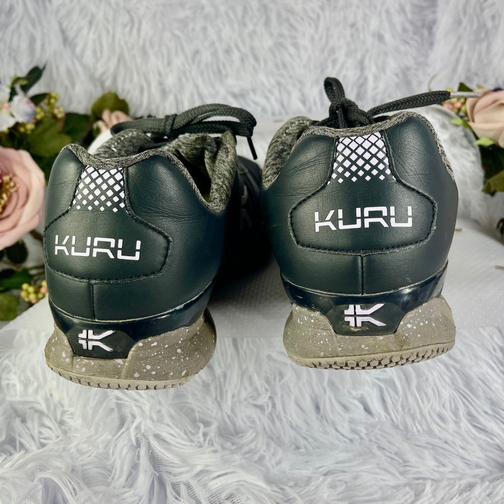 Kuru Quantum Sneakers Women 9 Green Leather Mesh Orthopedic Walking Shoes 201319 - Picture 3 of 8